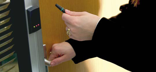 Presenting PROXIMITY keyfob to P38 reader.